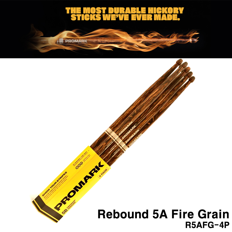 프로마크 Promark R5AFG-4P 파이어 그레인 리바운드 5A 4조구성 드럼스틱